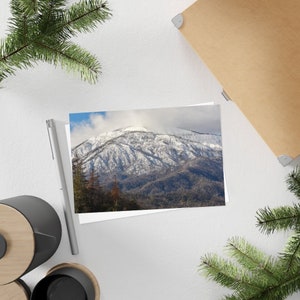 Montagne enneigée #2 - Carte postale, pack de 10
