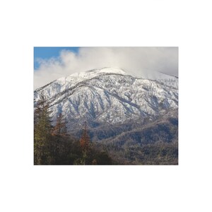Snow-covered Mountain - Photo Poster