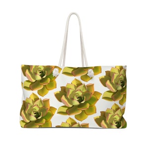 Noble Aeonium Succulent Weekender Bag