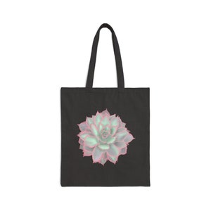 Echeveria Violet Queen Succulent Tote Bag