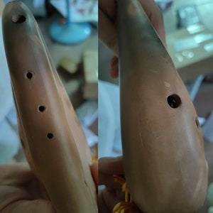 Double Pipe Ocarina, Handmade Terracotta, 16-hole Ocarina, Ac Tuned ...