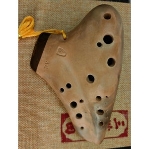 Double Pipe Ocarina, Handmade Terracotta, 16-hole Ocarina, Ac Tuned ...