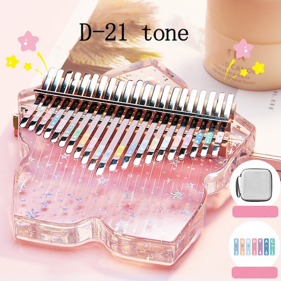 Rainbow Kalimba Cherry Blossom Kalimba Transparent Kalimba