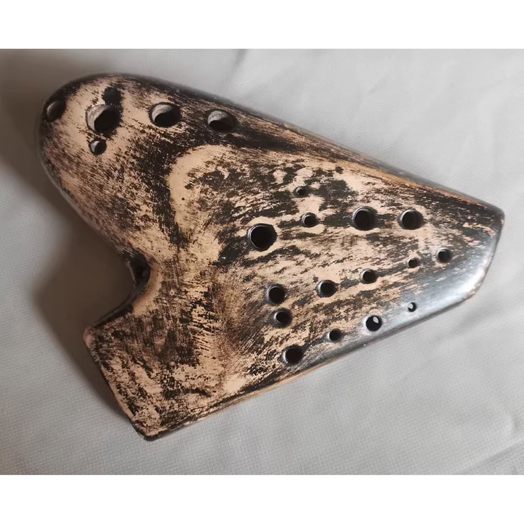 Vintage Ocarina, Musical Instrument, Folk Ocarina Art, Handmade Ocarina