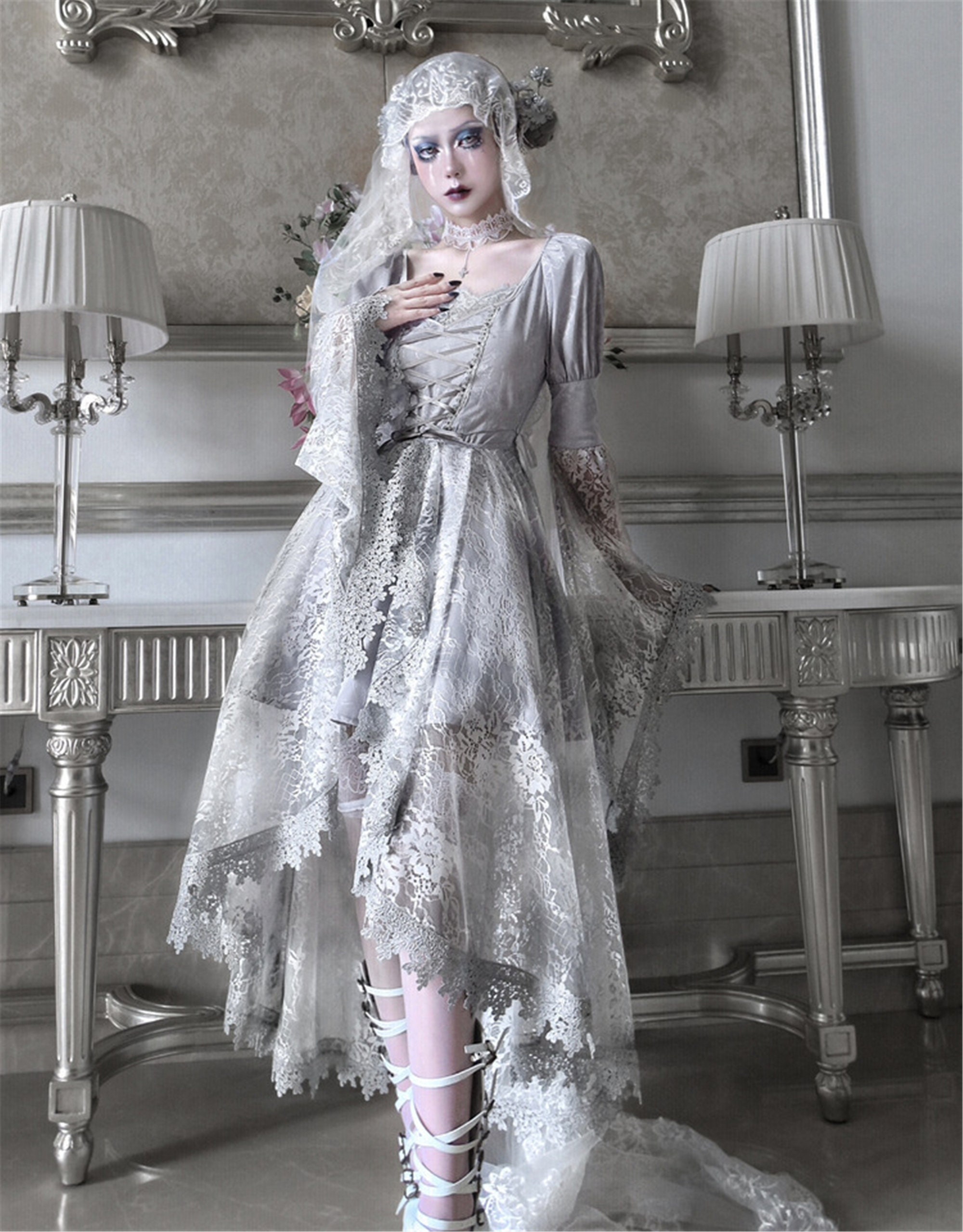 Corpse Bride Dressvampire Dresshalloween Dressvampire - Etsy