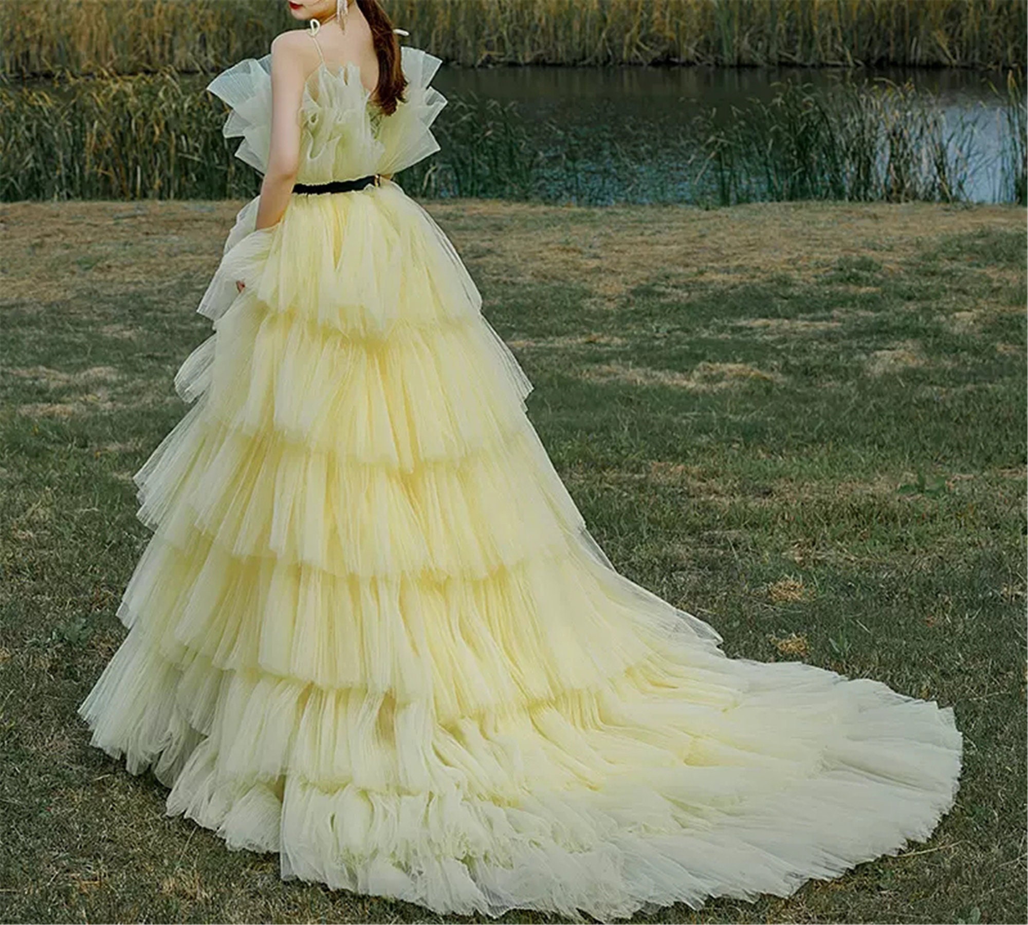 Pretty Princess off the Shoulder Red Sparkle Ball Gown Wedding Dress With  Tiered Skirt and Glitter Tulle Various Styles 