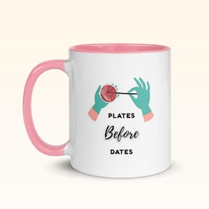 Funny Microbiology Lab Mug “Plates Before Dates” Science Coffee Cup Gift for CLS Students