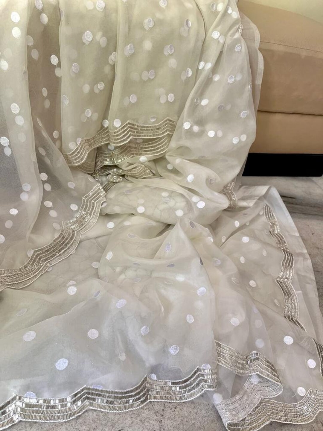 DS87A - Organza Saree main image 1
