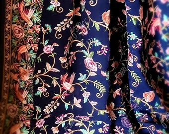 Sari ricamato Parsi su georgette.