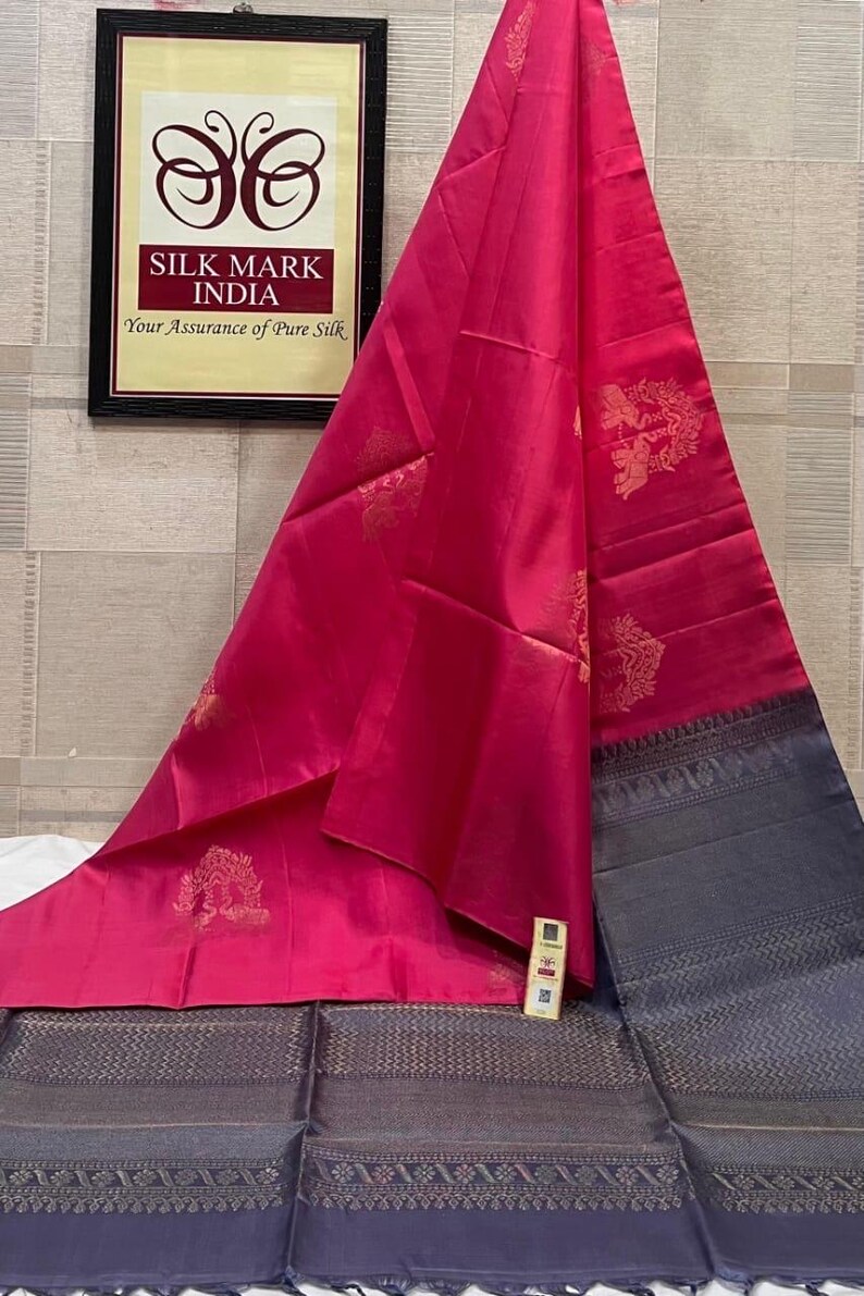 Saree Tag Pure Silk Handloom Kanjivaram Saree - Etsy