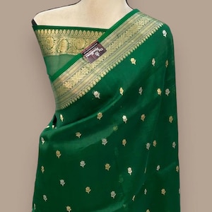 Pure Kora Handloom Banarasi Saree.