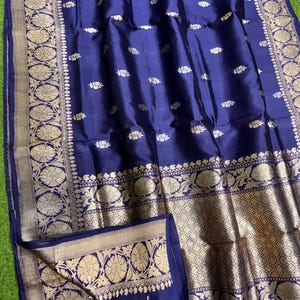 Banarasi handloom khaddi pure puna silk hand weaving kadhwa saree