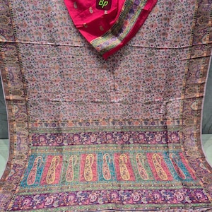 Reine Kashmiri Kani Seide Saris Mit Mina Webdesign