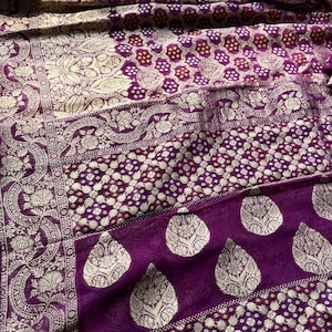 pure Khaddi georgette saree