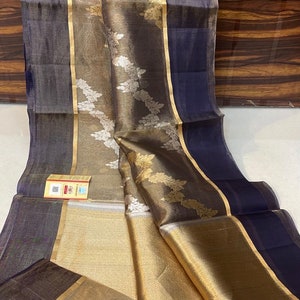 Premium Banarasi tissue silk saree.