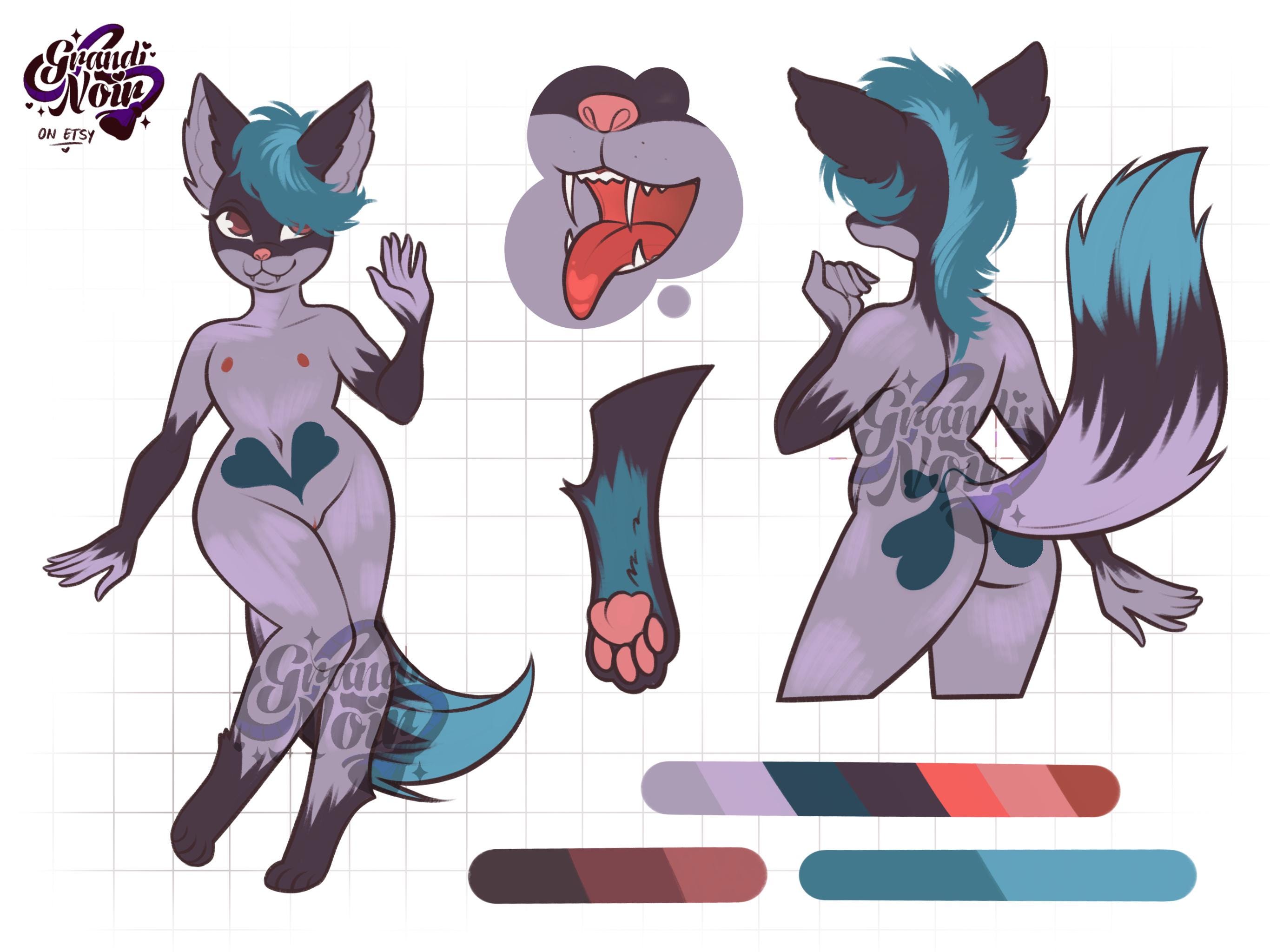 Fennec Fox Fursona Ref Sheet
