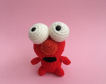 Elmo Amigurumi: gehaakt pluche kinderkamerdecoratie