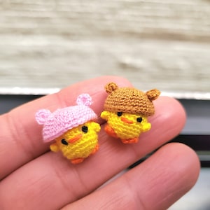 Amigurumi bébé canard au microcrochet : petite maison de poupée
