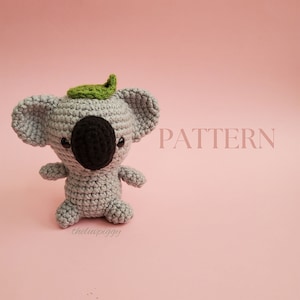 Amigurumi Crochet Pattern for Jimmy the Koala (PDF in English) | Crocheted Plush