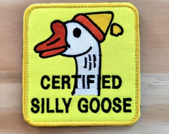 Parche de moral táctica con gancho y bucle SILLY GOOSE CERTIFICADO