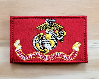 Parche de moral táctica con velcro de los Marines de EE. UU.
