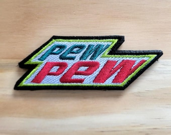 Parche táctico moral PEW PEW con gancho y bucle