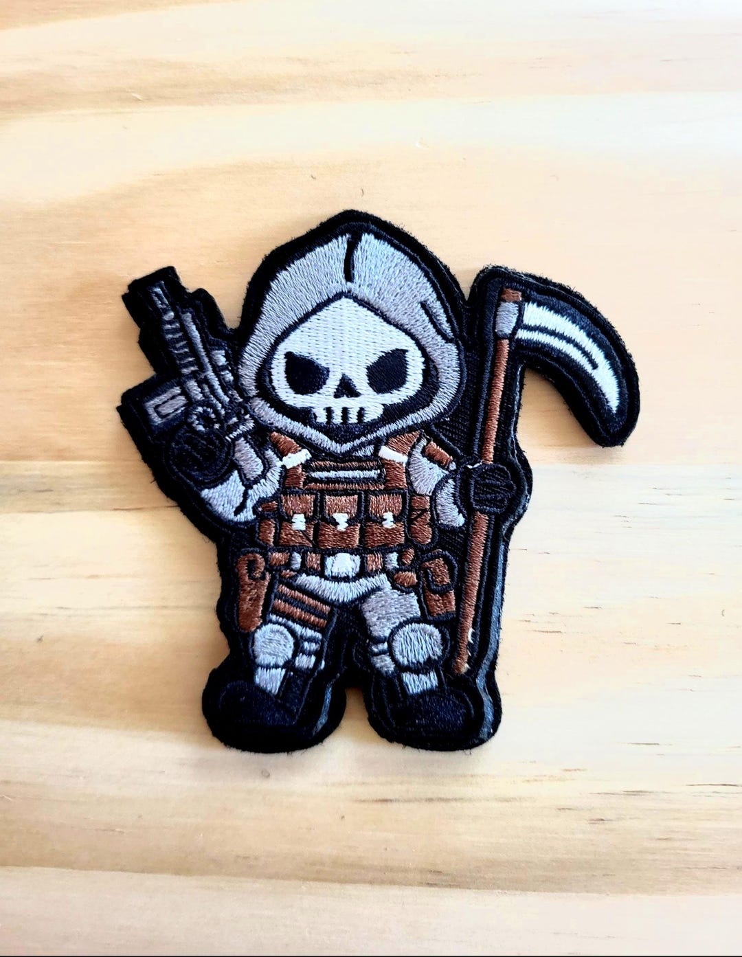 TACTICAL SKELETON REAPER Tactical Morale Patch Hook and Loop - Etsy