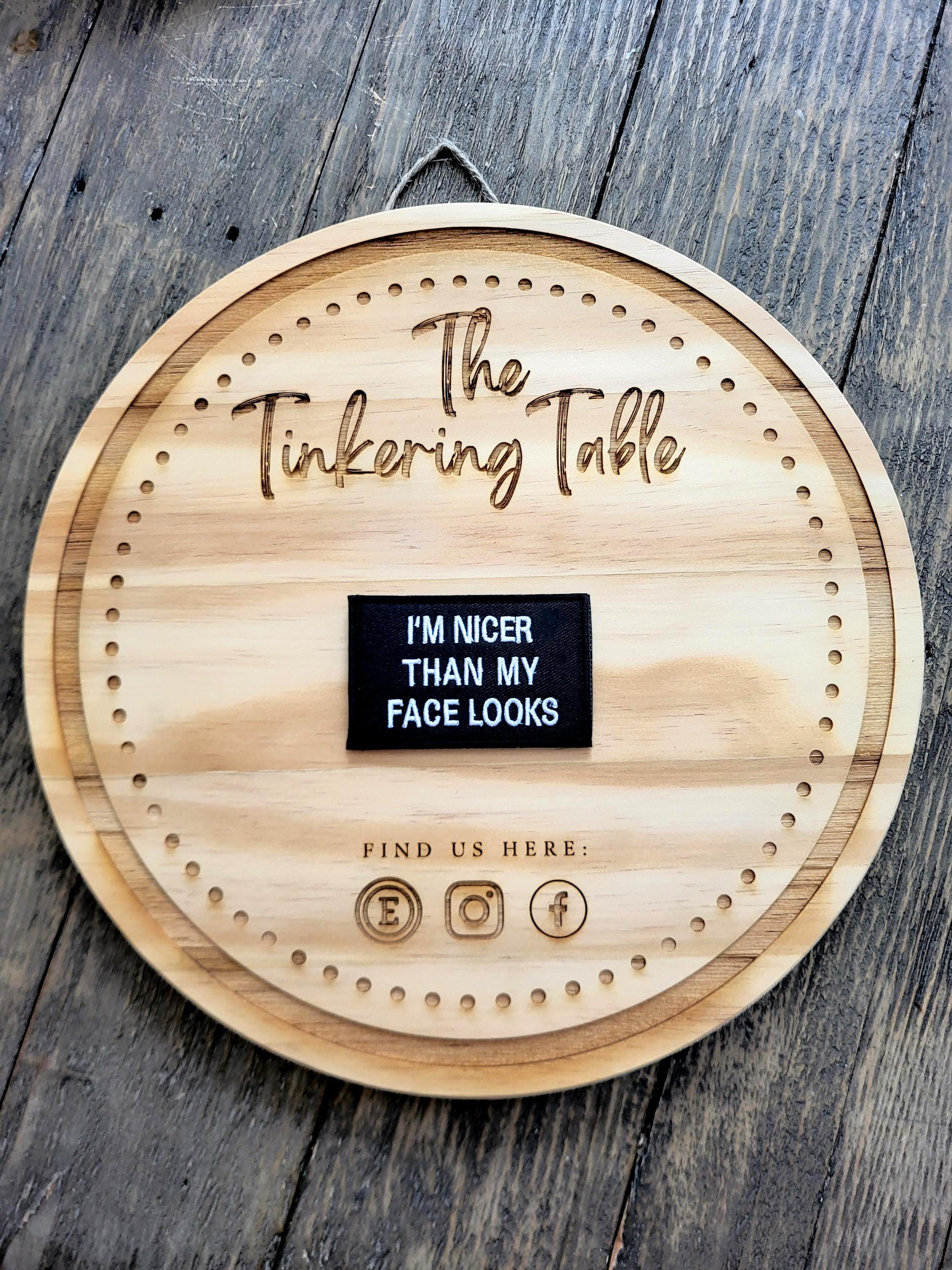 I'm NICER Than My FACE LOOKS Tactical Morale Patch Hook and Loop - Etsy