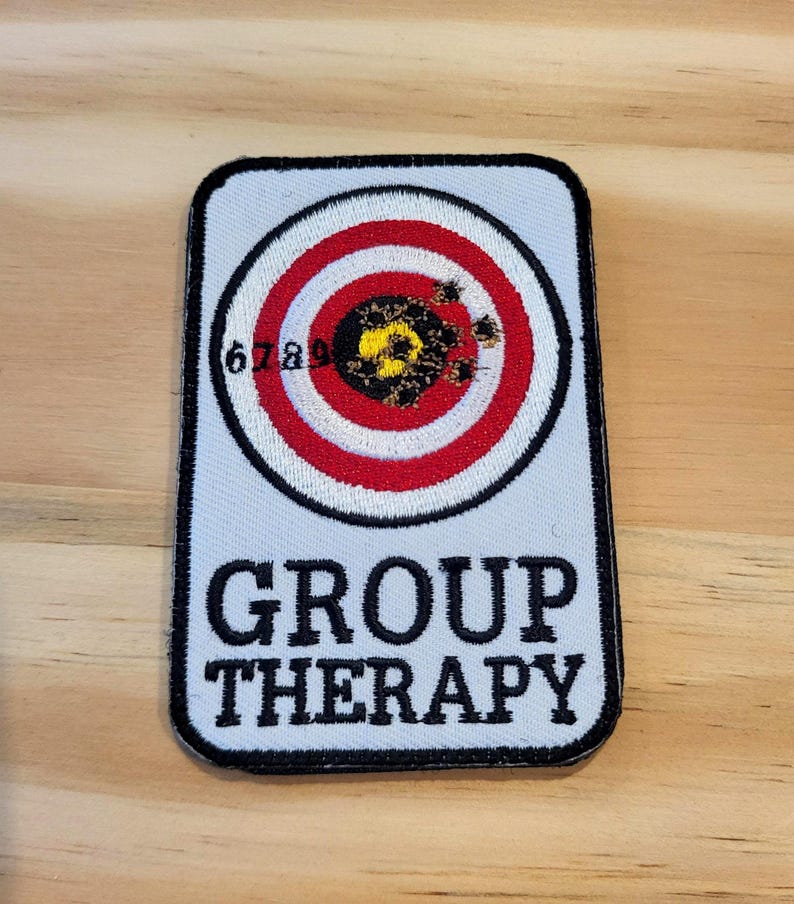 GROUP THERAPY Tactical Morale Patch Hook and Loop - Etsy