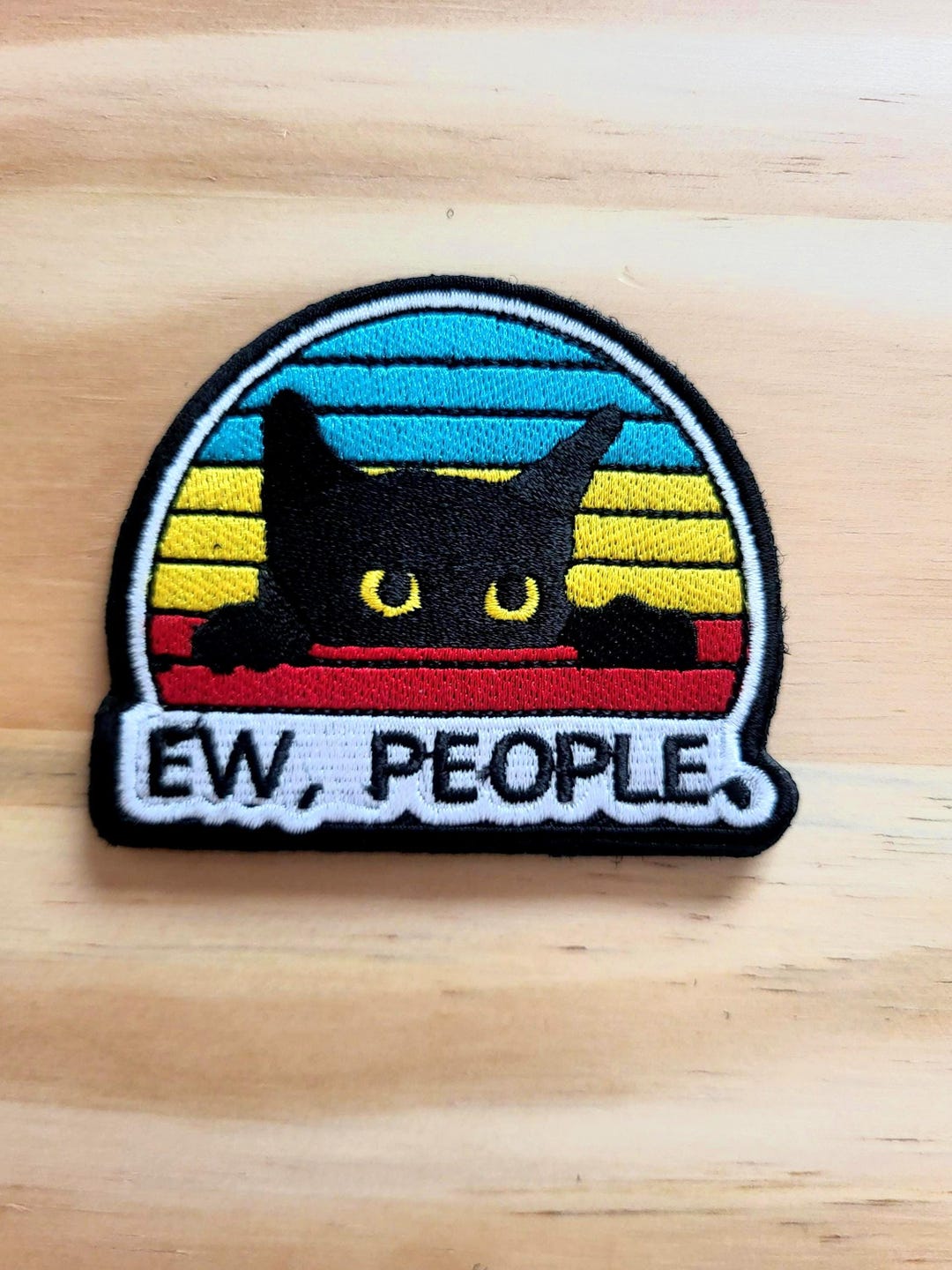 EW PEOPLE CAT Tactical Morale Patch Hook and Loop - Etsy