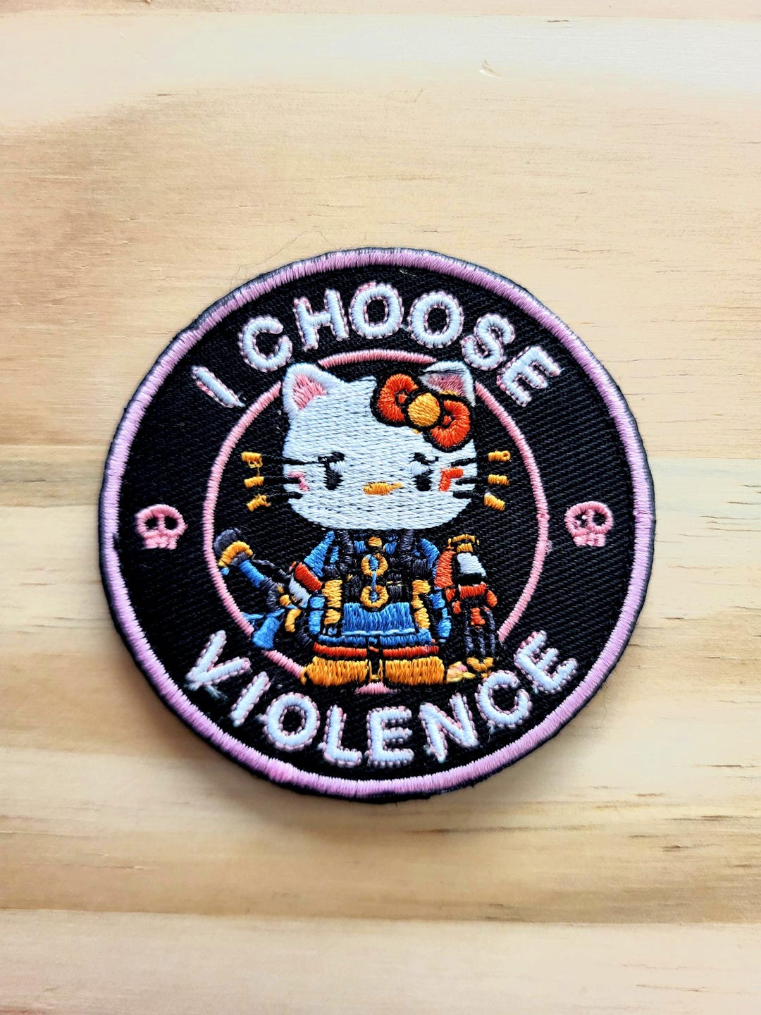I CHOOSE VIOLENCE Cat Tactical Morale Patch Hook and Loop - Etsy