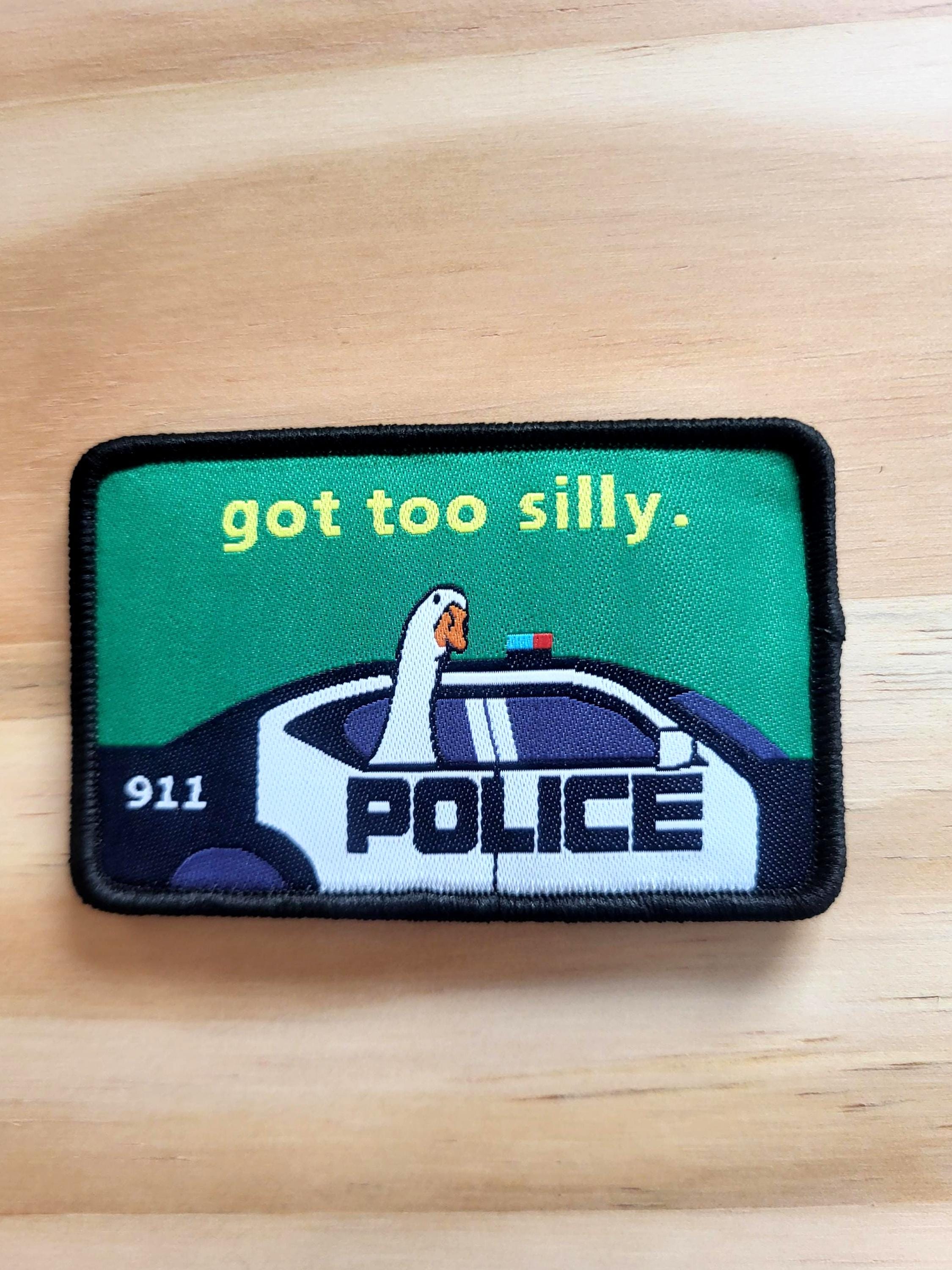 GOT TOO SILLY Tactical Morale Patch Hook and Loop - Etsy
