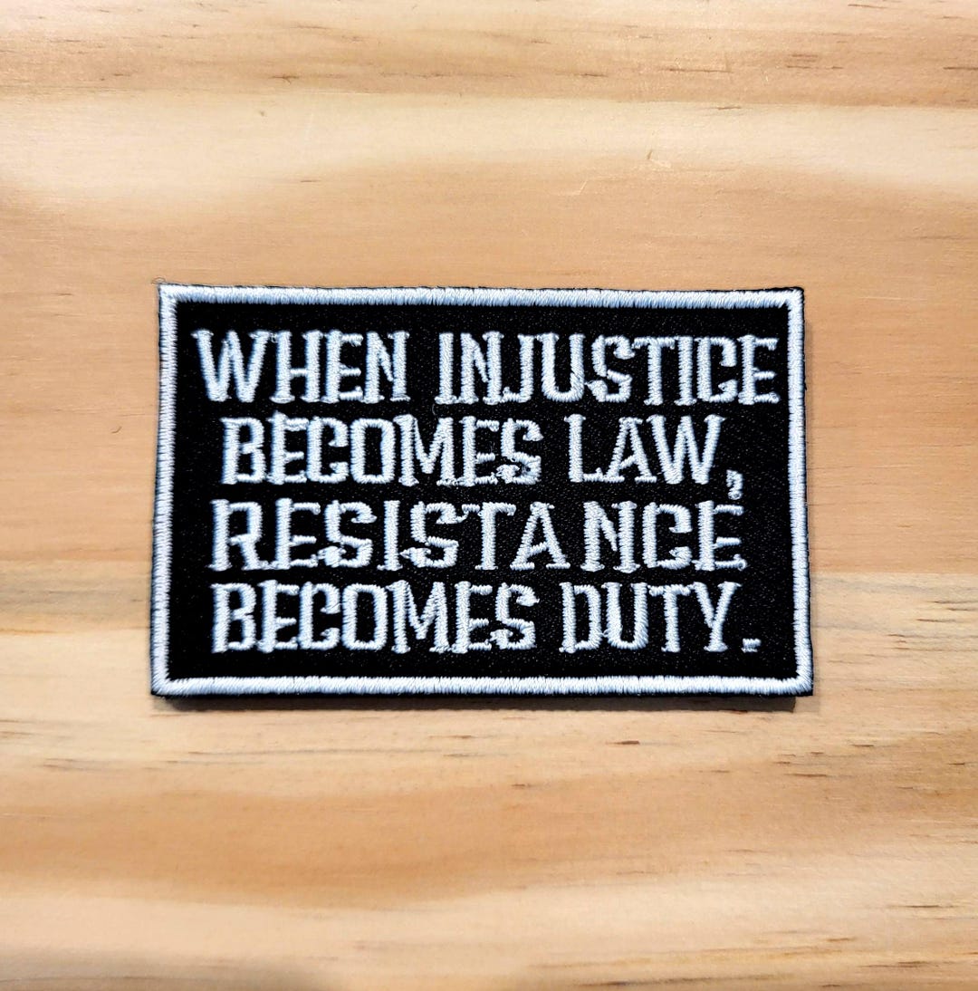 RESISTANCE BECOMES DUTY Tactical Morale Patch Hook and Loop - Etsy