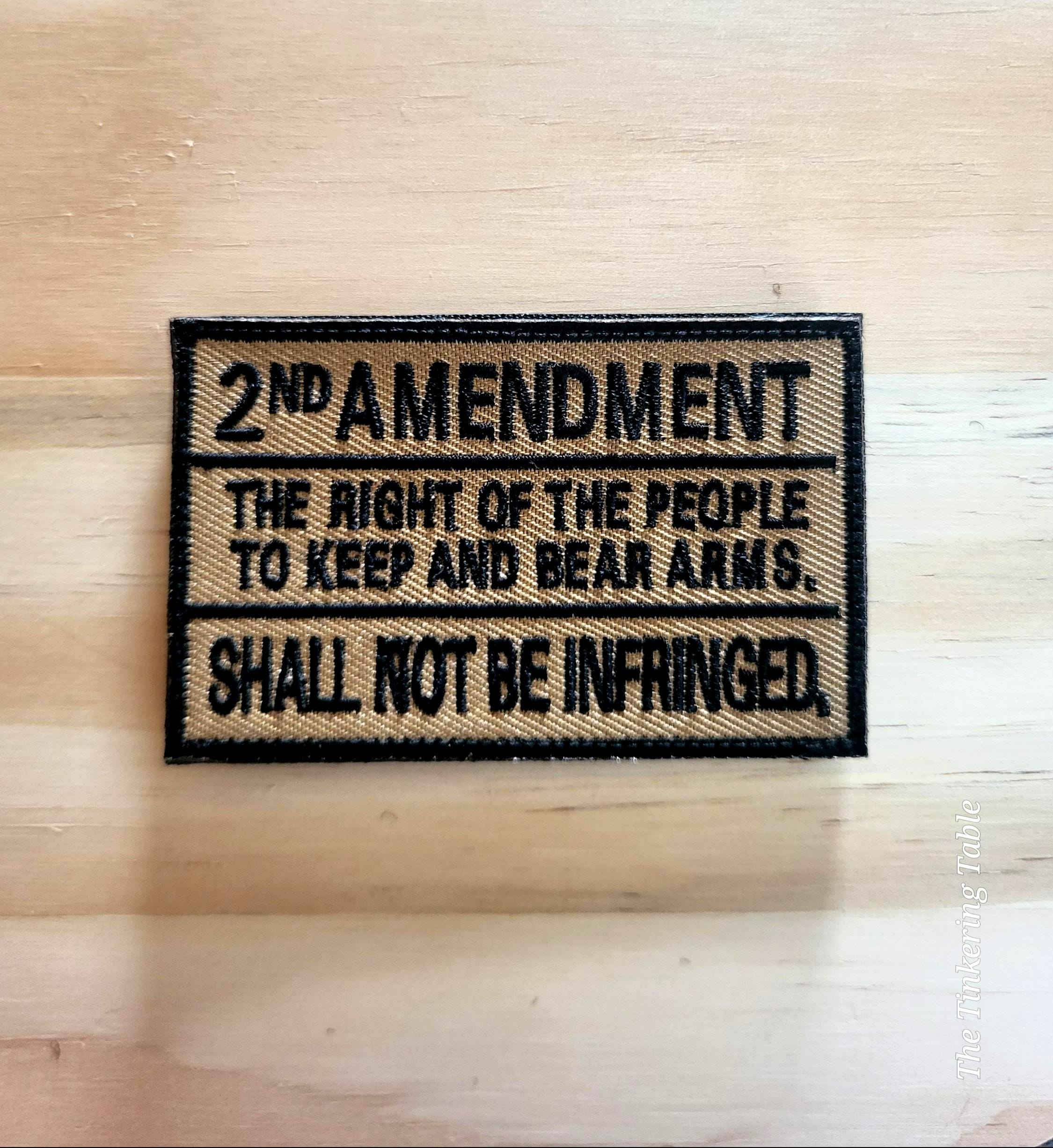 2 Amendment Patch 2ND AMENDMENT Tactical Morale Patch Hook and Loop - Etsy