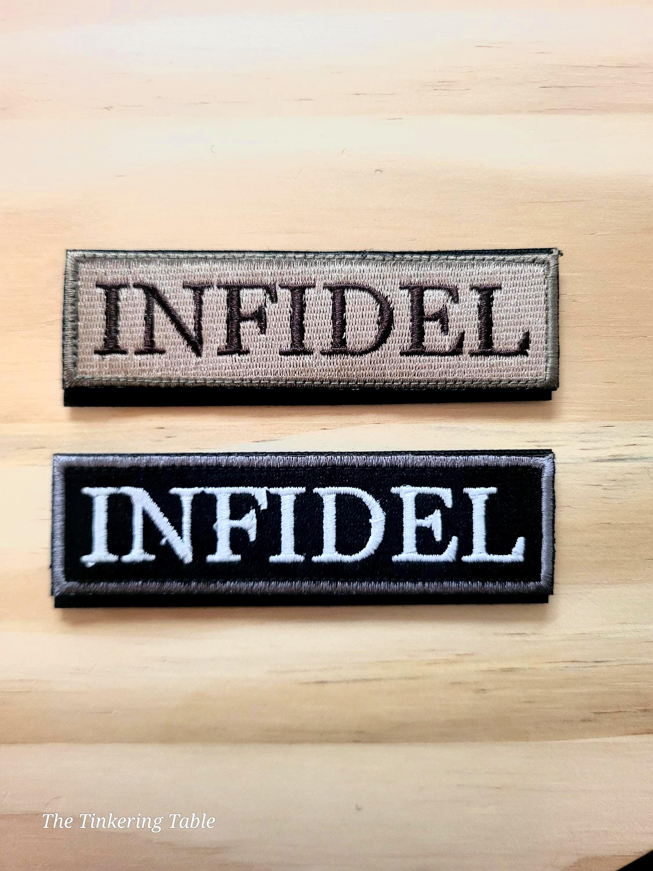 INFIDEL Tactical Morale Patch Hook and Loop - Etsy