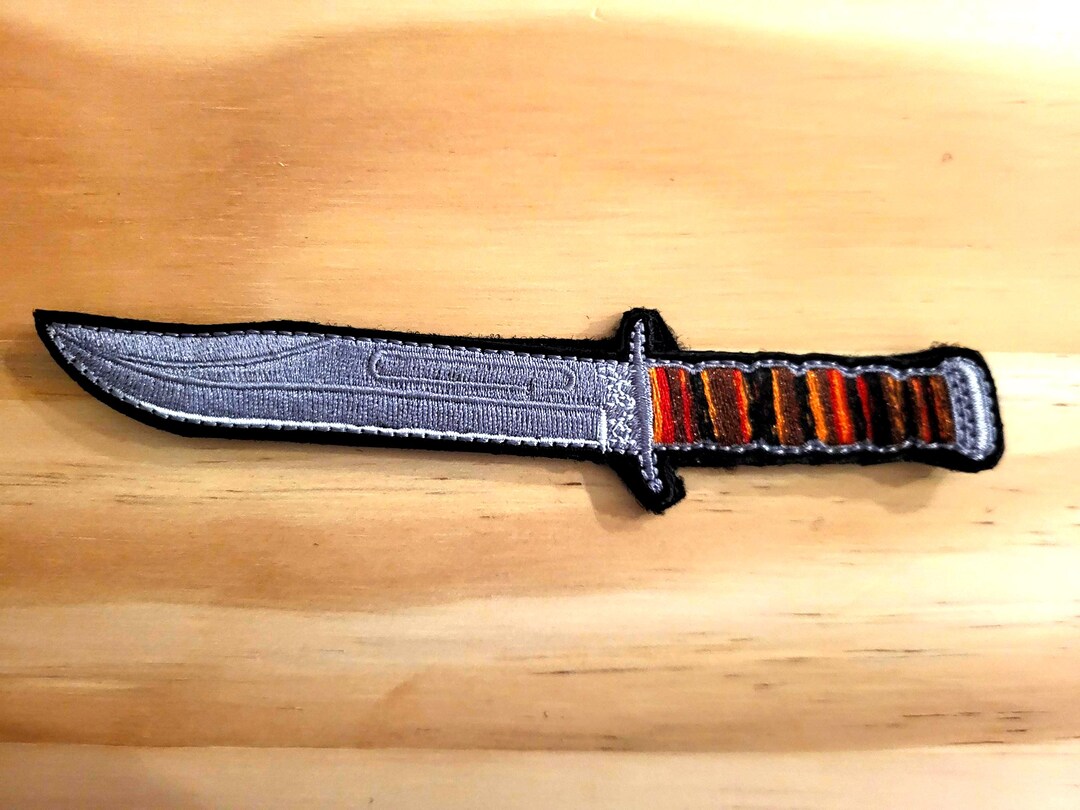 K-BAR STYLE KNIFE Tactical Morale Patch Hook and Loop - Etsy