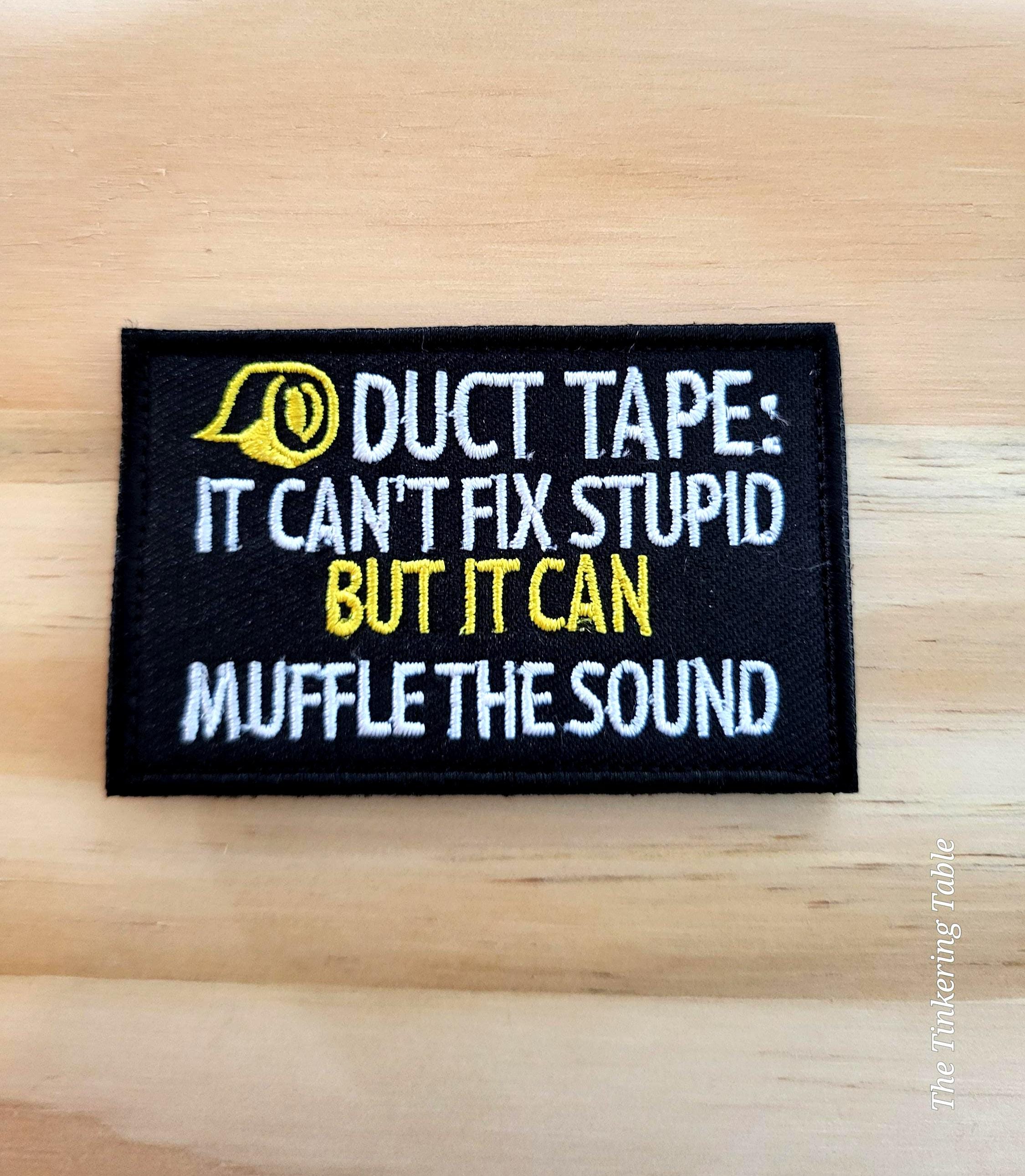 DUCT TAPE Tactical Morale Patch Hook and Loop - Etsy
