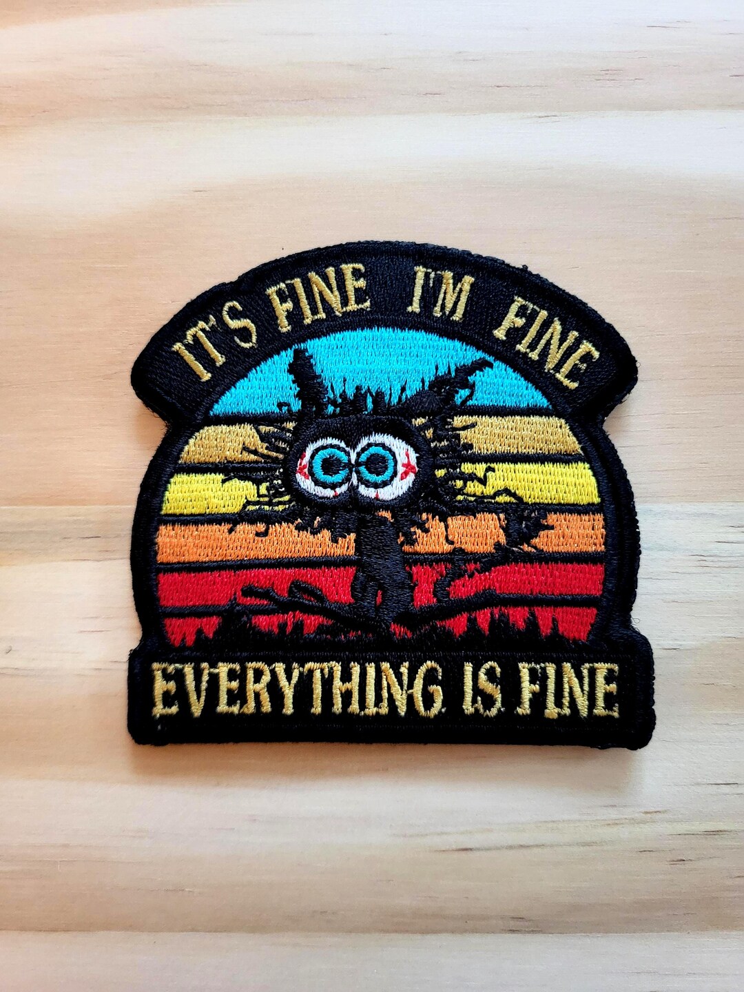 I'm FINE EVERYTHING is FINE Tactical Morale Patch Hook and Loop - Etsy