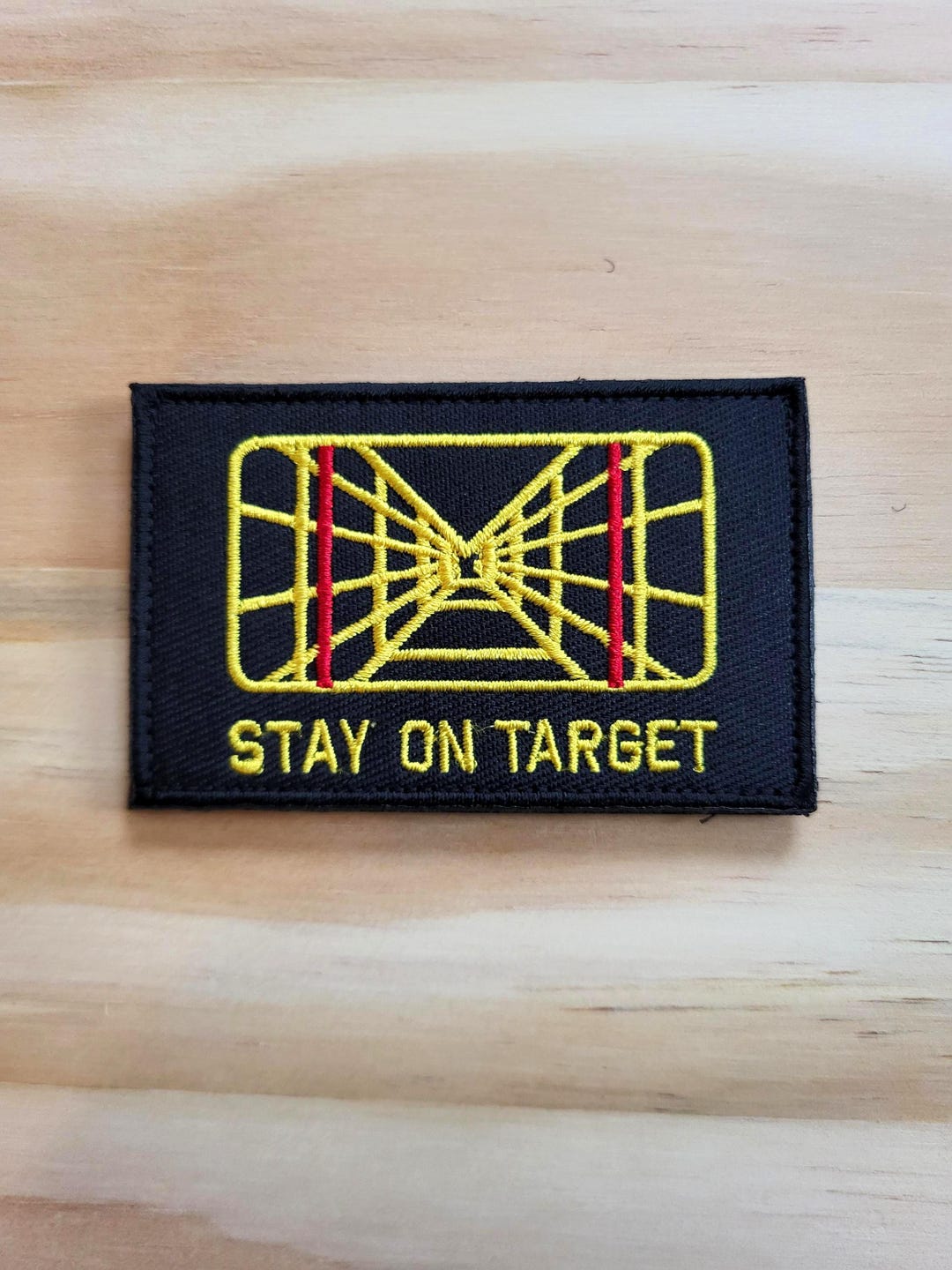 STAY ON TARGET Tactical Morale Patch Hook and Loop - Etsy