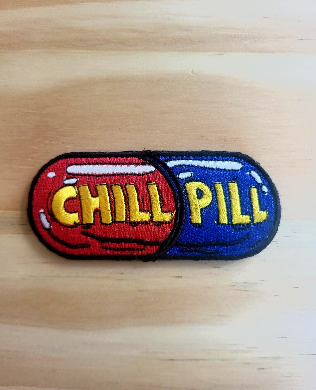 CHILL PILL Tactical Morale Patch Hook and Loop - Etsy