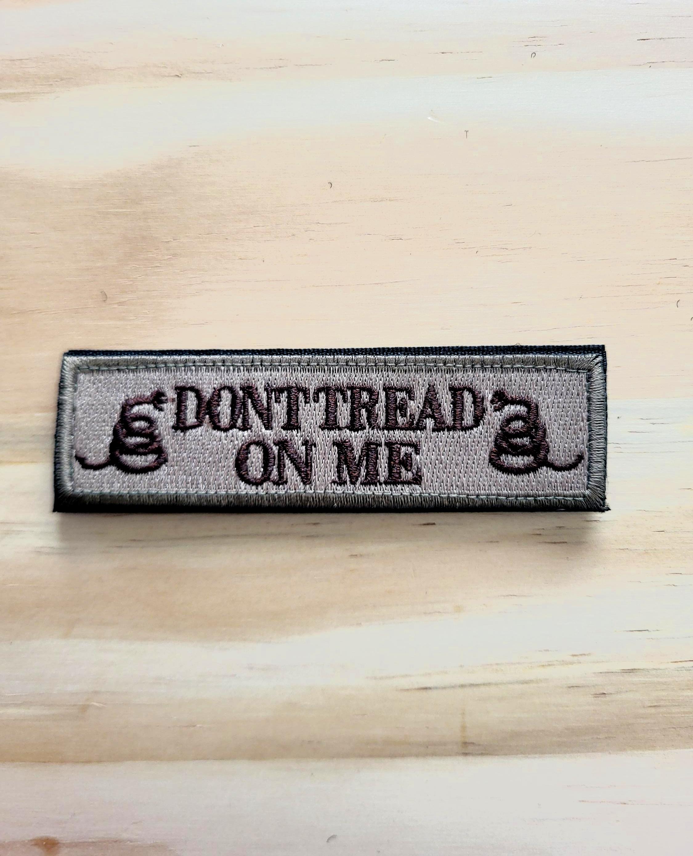 DONT TREAD on ME (long) Tactical Morale Patch Hook and Loop - Etsy