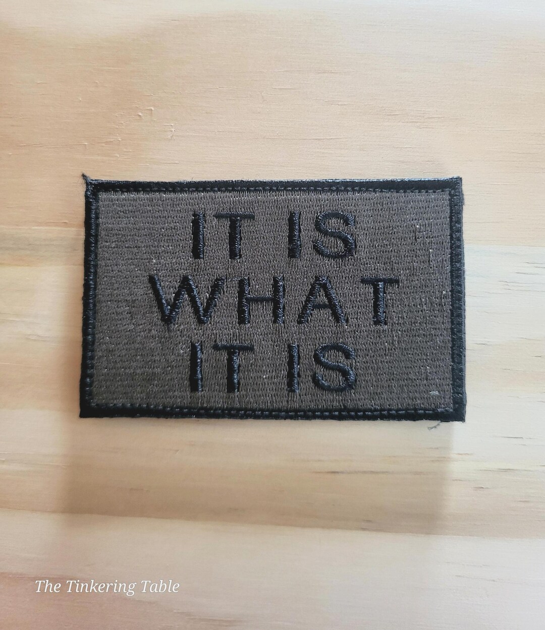 IT is WHAT It IS Tactical (gray) Morale Patch Hook and Loop - Etsy