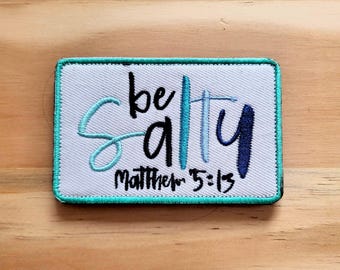 Parche de moral táctica con velcro BE SALTY