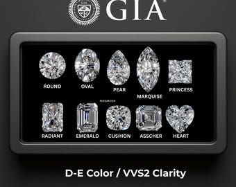 Multi Shape GIA Certified Lab Grown Diamond / DE Color VVS2 Clarity Assorted Cuts / 1.00 to 5.00 Ct Diamonds / Ethically Sourced Loose Stone
