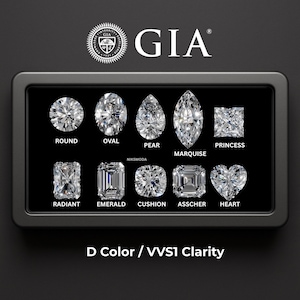 Multiformad GIA-certifierad labbodlad diamant / D-färg VVS1 klarhet blandade slipningar / 1,00 till 5,00 ct diamanter / Etiskt framställda lösa stenar