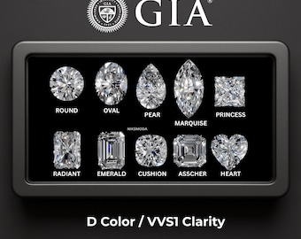 Multi Shape GIA Certified Lab Grown Diamond / D Color VVS1 Clarity Assorted Cuts / 1.00 to 5.00 Ct Diamonds / Ethically Sourced Loose Stone
