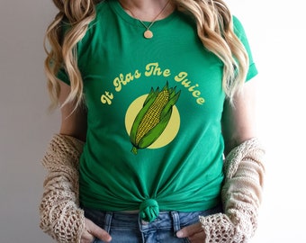 Es maíz Un gran bulto con perillas Tiene la camisa de jugo 2022 Mujeres