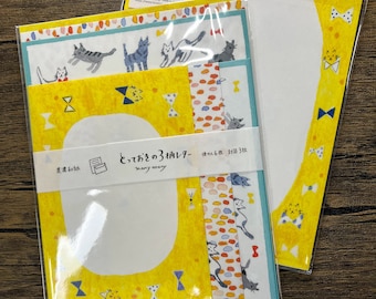 Japanese Mino-Washi Letter Set | Cat, Forest, Flower Designs