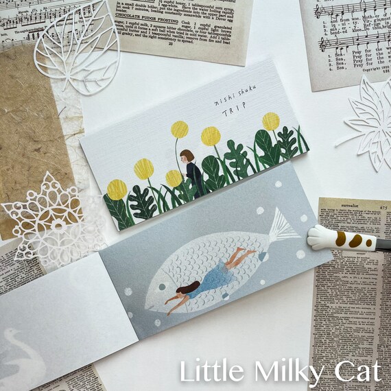 Nishi Floral Cats Blue Nishi Floral Cats Blue