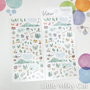 Nieuwe sticker Japans Beautiful Morning Scenery View 10.00 uur